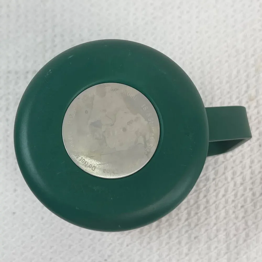 L.L.Bean Insulated Stainless Steel Travel Coffee Mug Green 18 oz With Lid